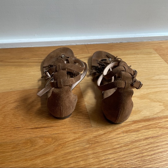 Barbar Bui Gladiador Suede Fringe Spiked Sandals - Picture 9 of 11